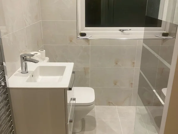 Completed bathroom renovation Luton